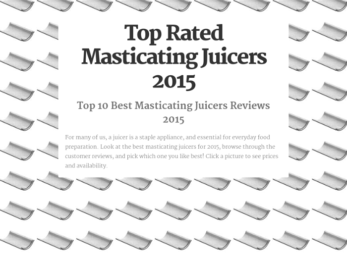 Top 10 Best Rated Masticating Juicers Reviews A Listly List