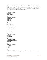 Travel WODs List