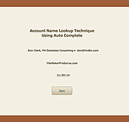 FileMaker Pro Advanced - AutoComplete Video Example - YouTube - FileMakerProGurus