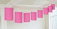 Pink Paper Lantern Garland