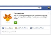 Facebook Testing Translation Tool?