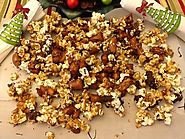 Caramel popcorn for the holidays