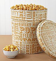 Caramel Lovers Popcorn Tin from THEPOPCORNFACTORY.COM