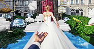 Photographer follows his bride to the altar in stunning wedding photos