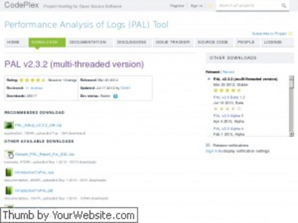 Performance Analysis of Logs (PAL) Tool - Home