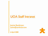 Usability and information architecture of the University of Auckland staff intranet