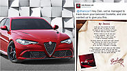 Alfa Romeo Responded to This Forlorn Fan With One of the Best Personalized Tweets Ever