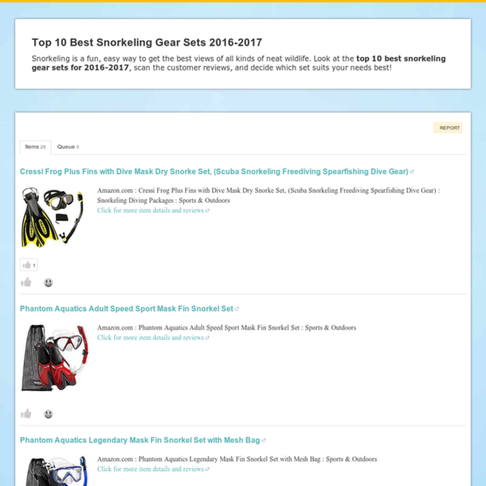 Best Rated Snorkeling Gear Sets Reviews A Listly List