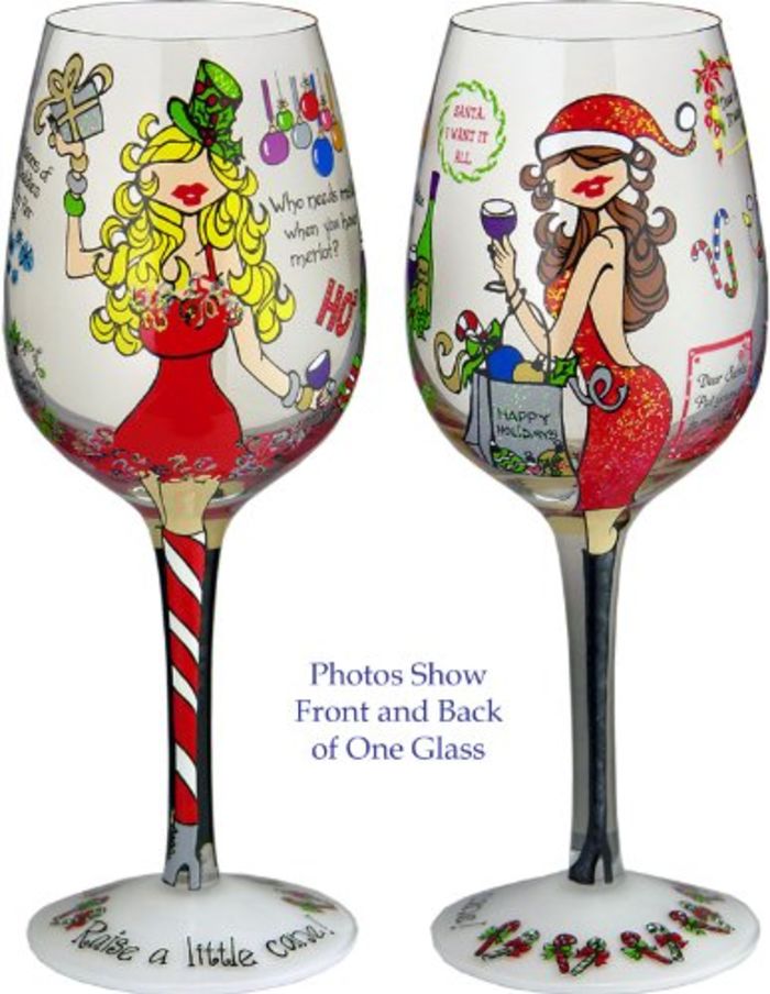 Christmas Wine Glasses A Listly List