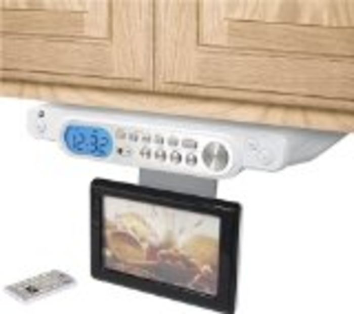  kitchen tv radio under cabinet