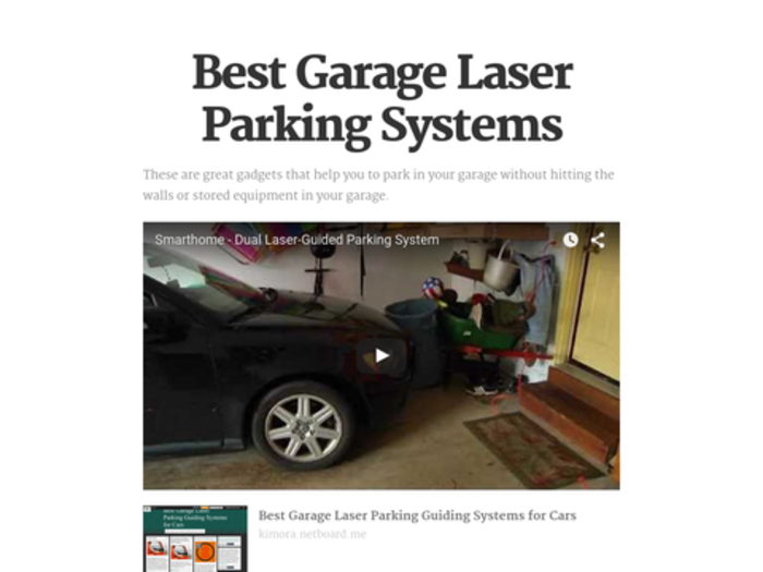 Best Garage Laser Parking System for Cars, Trucks and Other Vehicles