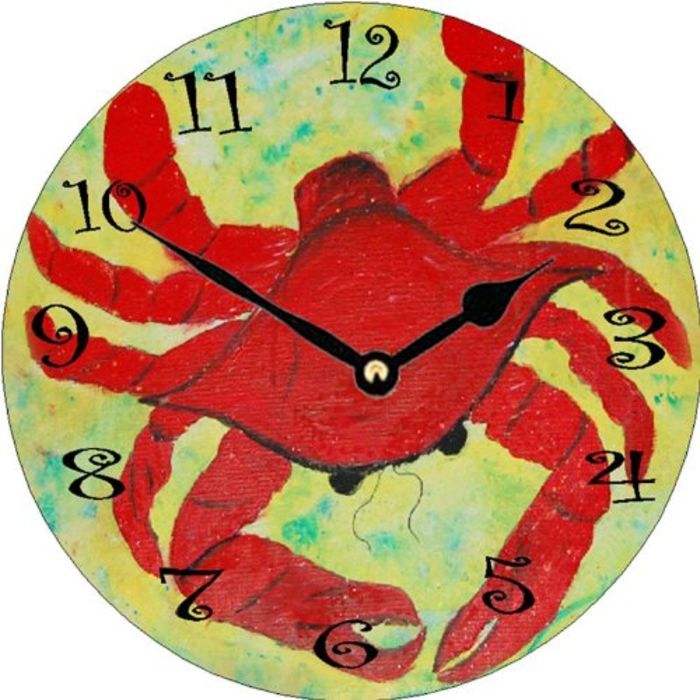 Best Red Kitchen Wall Clocks Large, Retro, Red Apple and Rooster A