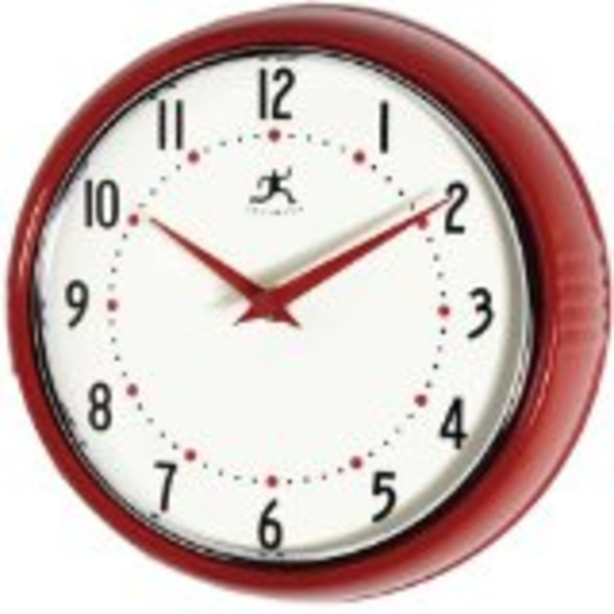 Best Red Kitchen Wall Clocks Large Retro Red Apple And Rooster
