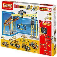 Engino 100 Model Construction Set with 2 RC Motors and Gears