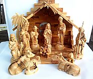 Olive Wood Nativity Set