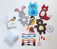 Woodland Animals Kids Arts & Crafts Project Kit
