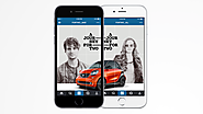 Smart Car Tells an Instagram Story for Two, on a Pair of Devices Side by Side