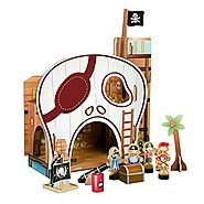 Teamson Kids-Pirate Table Top Playset, Multicolor