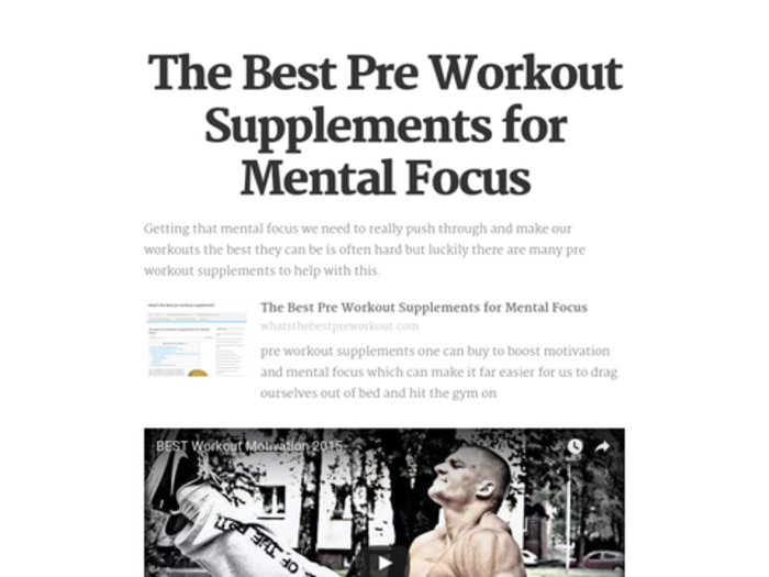 30 Minute Best Pre Workout For Mental Focus for Burn Fat fast