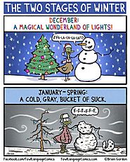 The fun part of winter ends with Christmas.