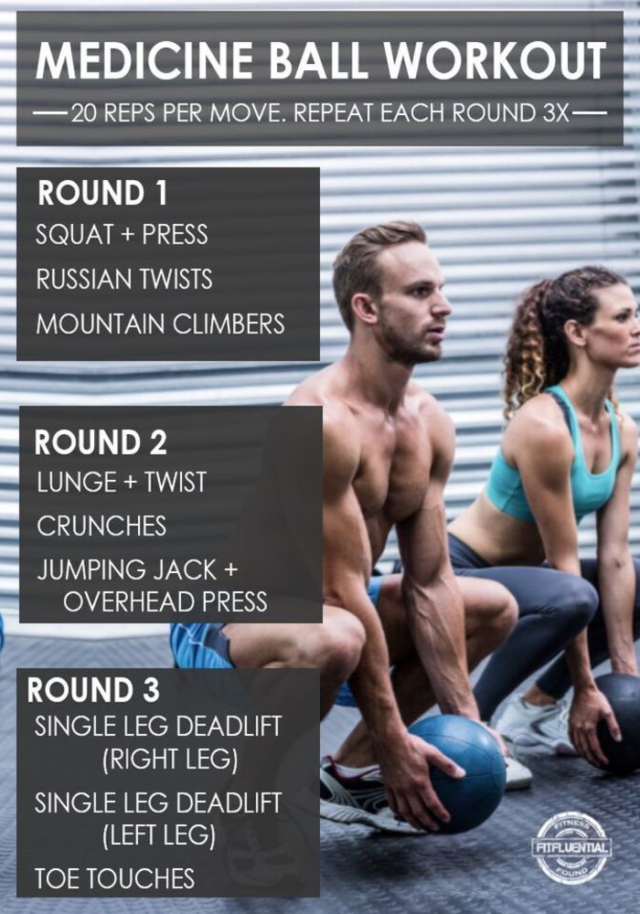 Work Off The Weekend Medicine Ball Workout Four Percent 4 Medicine Ball Exercises For Shredded Abs