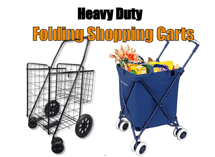 Best Heavy Duty Folding Shopping Carts with Swivel Wheels Reviews A