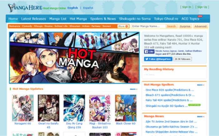 sites to read manga online