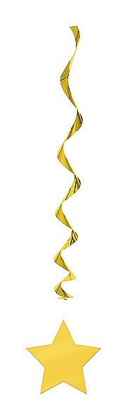 Yellow Star Hanging Decoration