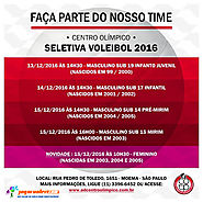 Peneira no Centro Olímpico de SP 13-15/12