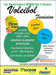 Seletiva de voleibol feminino em Marechal Rondon - PR 10-11/12