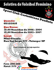 Seletiva feminina de vôlei no Corinthias - SP 08/12