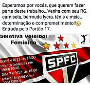 Seletiva de vôlei feminino no São Paulo FC 6-8/12