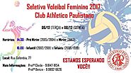 Seletiva de vôlei feminino no Clube Paulistano