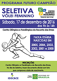 Seletiva de vôlei feminino em Brasília 17/12