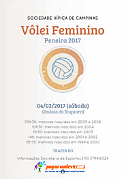 Peneira de vôlei feminino na Hípica em Campinas - SP 04/02