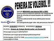 Peneira de voleibol feminino em Estrela - RS 11/03