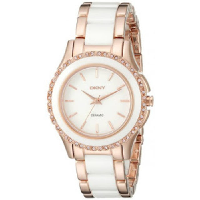 BestRated Women's White Ceramic Watches with Rose Gold Tone Reviews
