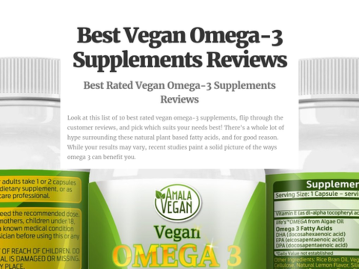 10 Best Vegan Omega-3 Supplements Reviews | A Listly List