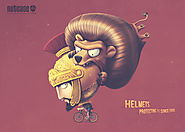These Adorable Print Ads for Nutcase Helmets Show Protective Headgear Through Time
