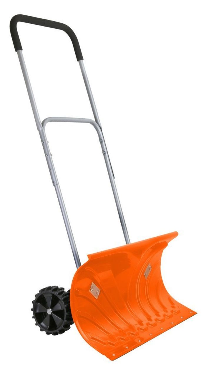 Best Heavy Duty Rolling Snow Shovel Snow Pusher Shovel with Wheels