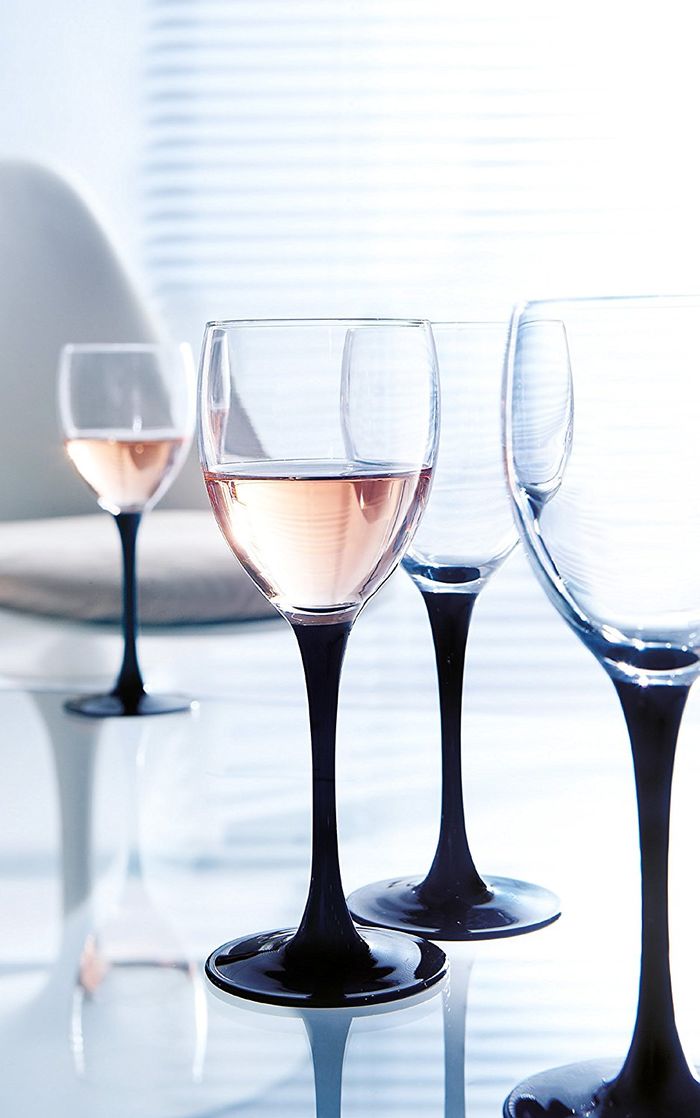 Exquisite Black Stem Wine Glasses And More A Listly List 