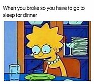 Sleeping for dinner