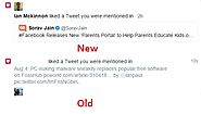 Facebook and Twitter Trying Out New Looks for Tweets/Comments