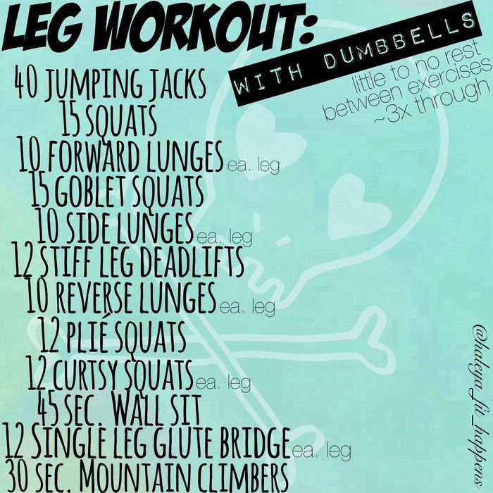 Best Dumbbell Leg Workouts For Women A Listly List