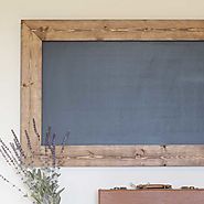 Rustic Framed Wooden Chalkboard