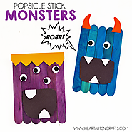 Popsicle Stick Monsters