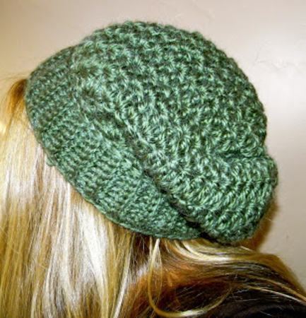 Free Crochet Pattern Gumdrop Slouchy Hat images