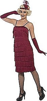 Burgundy Flapper Costume