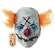 Hyaline&Dora Halloween Creepy Clown Mask With yellow Hair for Adults,Halloween Costume Party Props Masks