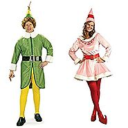 Buddy the Elf and Jovi Couples Costume Bundle Set